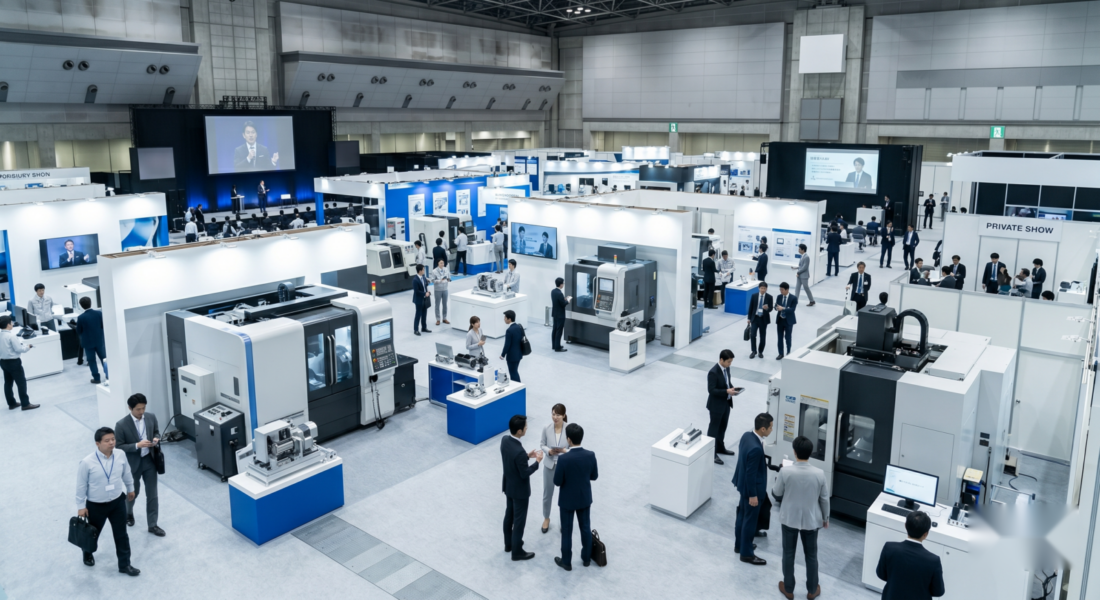 大規模な製造業展示会の会場全景