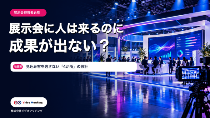 展示会に人は来るのに成果が出ない？見込み客を逃さない「4か所」の設計